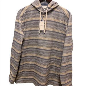 ROWM Henley Pullover Hoodie Mens Large